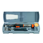 AGI Robur - Coffret fer à souder à gaz en coffret, 25-130W, avec pannes, support et éponge