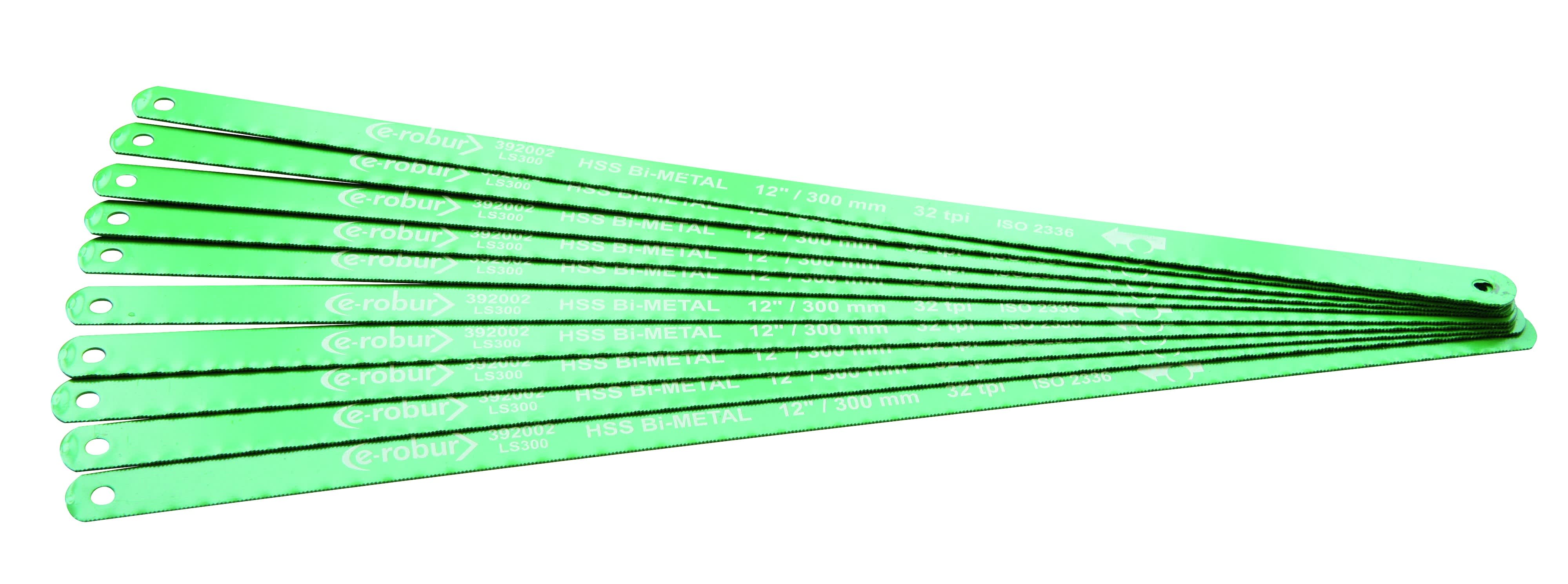 AGI Robur - 10 lames de scie à métaux longueur 300 mm
