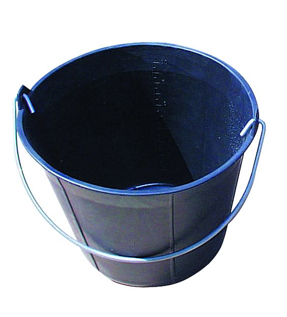 AGI Robur - Seau de maçon plastique parois fines, 11 litres
