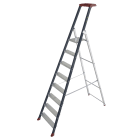 AGI Robur - Escabeau aluminium 8 marches, hauteur plateforme 2,63 m, EN131