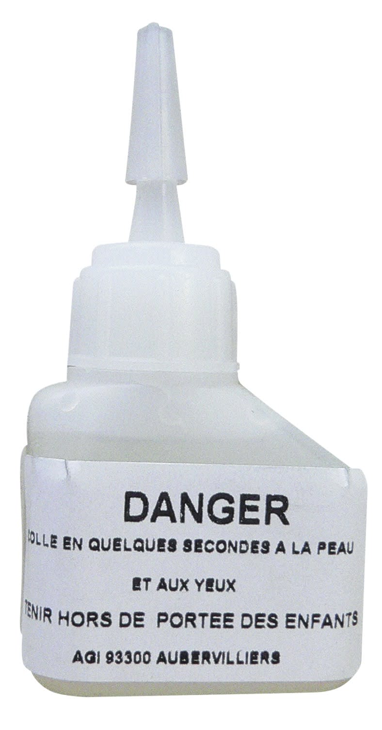AGI Robur - Colle cyanoacrylate pour réparation d'aiguilles fibre de verre 6mm et plus