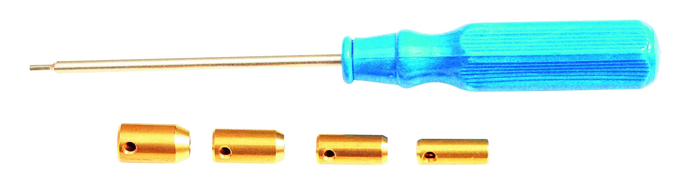 AGI Robur - Jeu de 4 embouts M4 et tournevis 6 pans, pour aiguille nylon