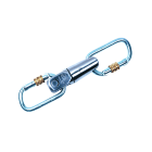 AGI Robur - Joint tournant avec deux mousquetons pour aiguilles de tirage 9mm et plus