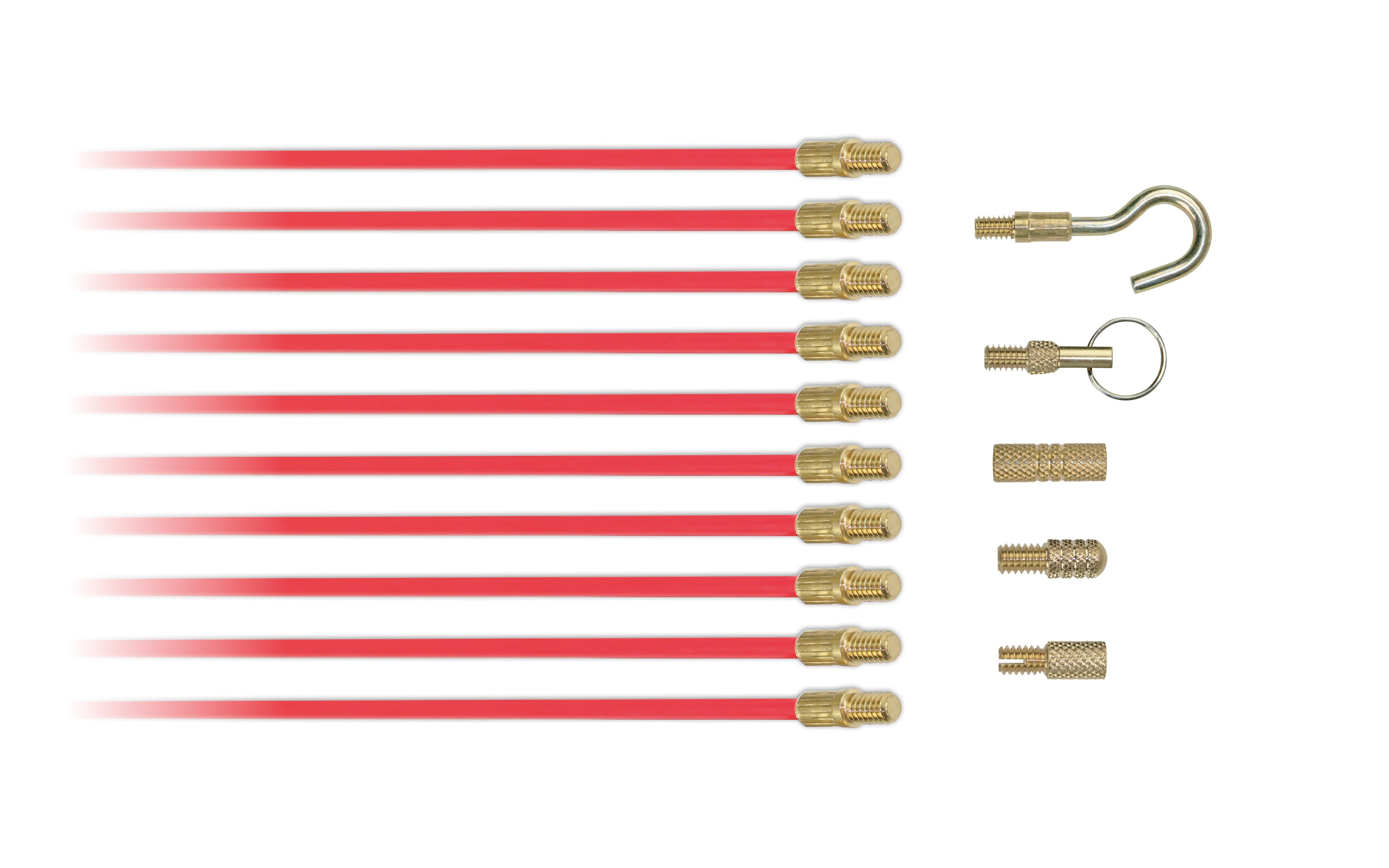 AGI Robur - 10 Baguettes tire-fils dia 5 mm, L 1 m