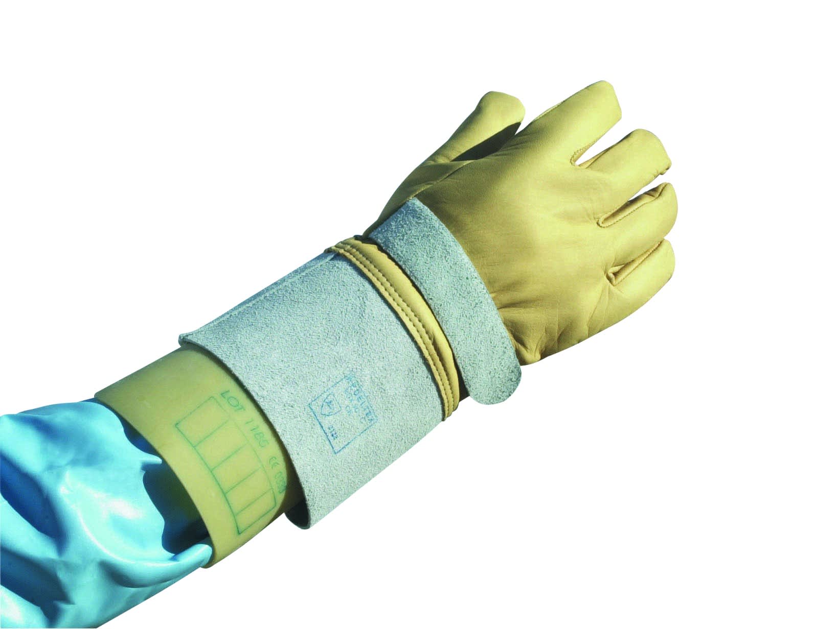AGI Robur - Sur-gants en cuir siliconé taille 8