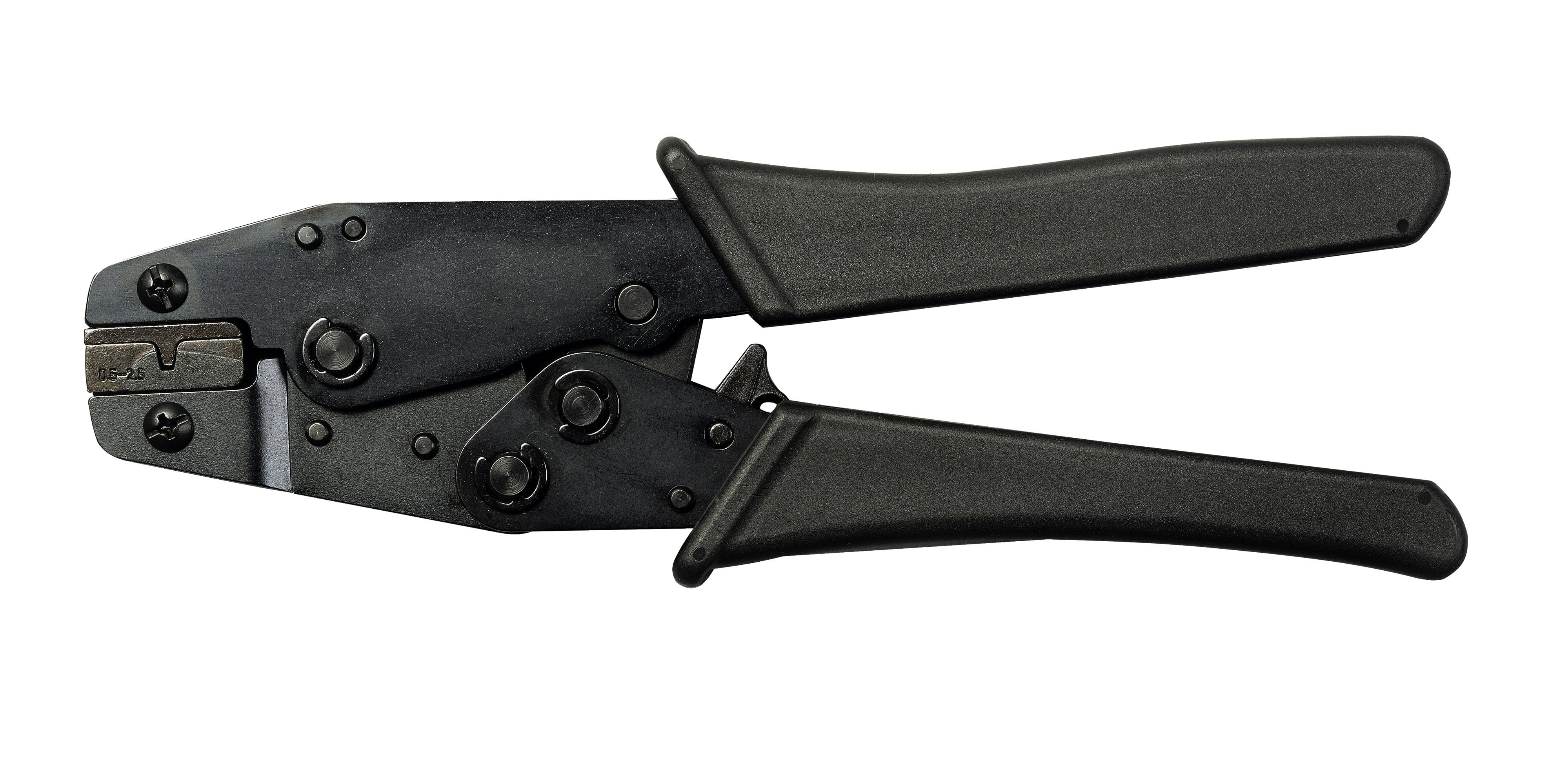 AGI Robur - Pince à sertir les embouts de câblage à cliquet automatique, cap 0,5-2,5 mm²