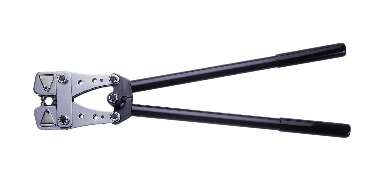 AGI Robur - Pince à sertir les cosses cuivre nues, à barillet capacité 6,0 à 120 mm²