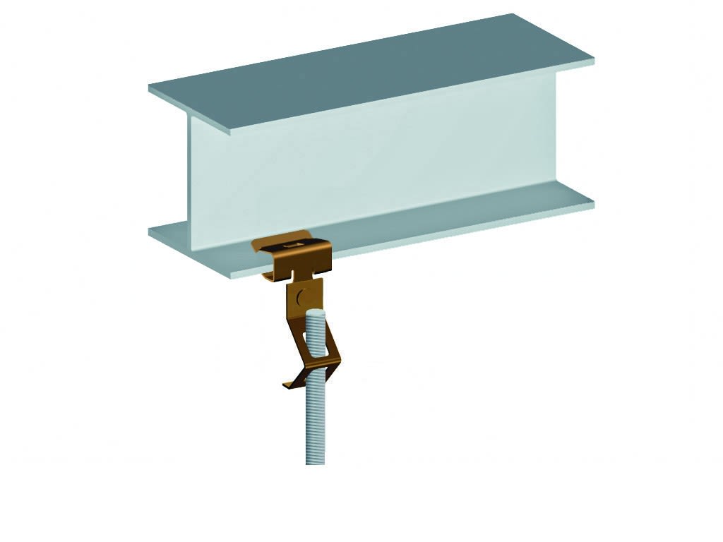 AGI Robur - Attache bord de tôle, capacité plat de 8-14 mm, tige M8. Par 25 pièces.