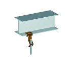 AGI Robur - Attache bord de tôle, capacité plat de 8-14 mm, tige M8. Par 25 pièces.