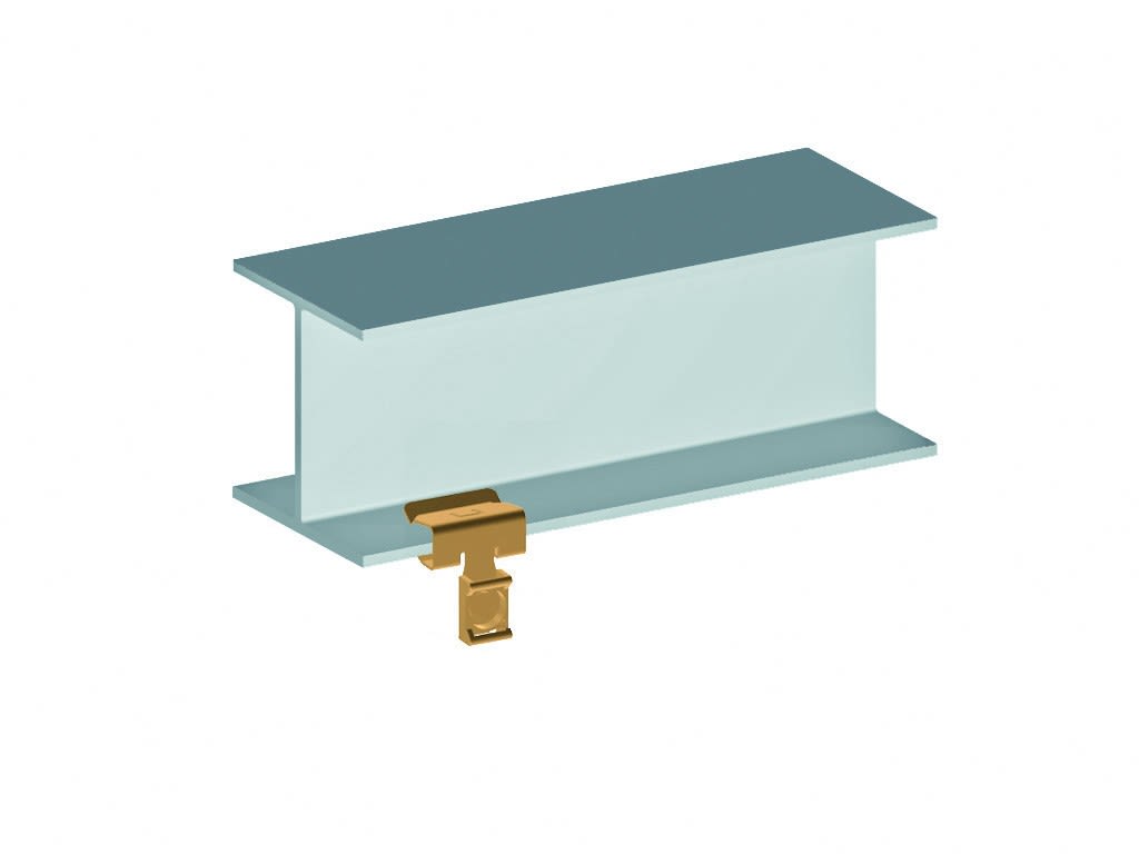 AGI Robur - Attache bord de tôle, capacité plat de 4-8 mm, pour colliers 7mm. 25 pièces.