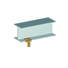 AGI Robur - Attache bord de tôle, capacité plat de 4-8 mm, pour colliers 7mm. 25 pièces.