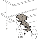AGI Robur - Attache pour plat 1,5 - 4 et tube 22 - 30mm
