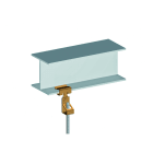 AGI Robur - Attache bord de tôle pour tige filetée 8 mm, capacité plat de 4-8 mm. 25 pièces