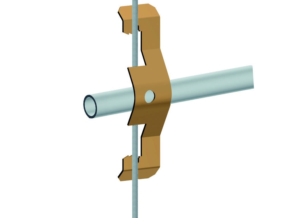 AGI Robur - Attache sur plat 4-7 ou rond 4-10, pour tube 20-32 mm