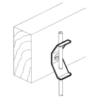 AGI Robur - Attache support tige filetée M6. 25 pièces