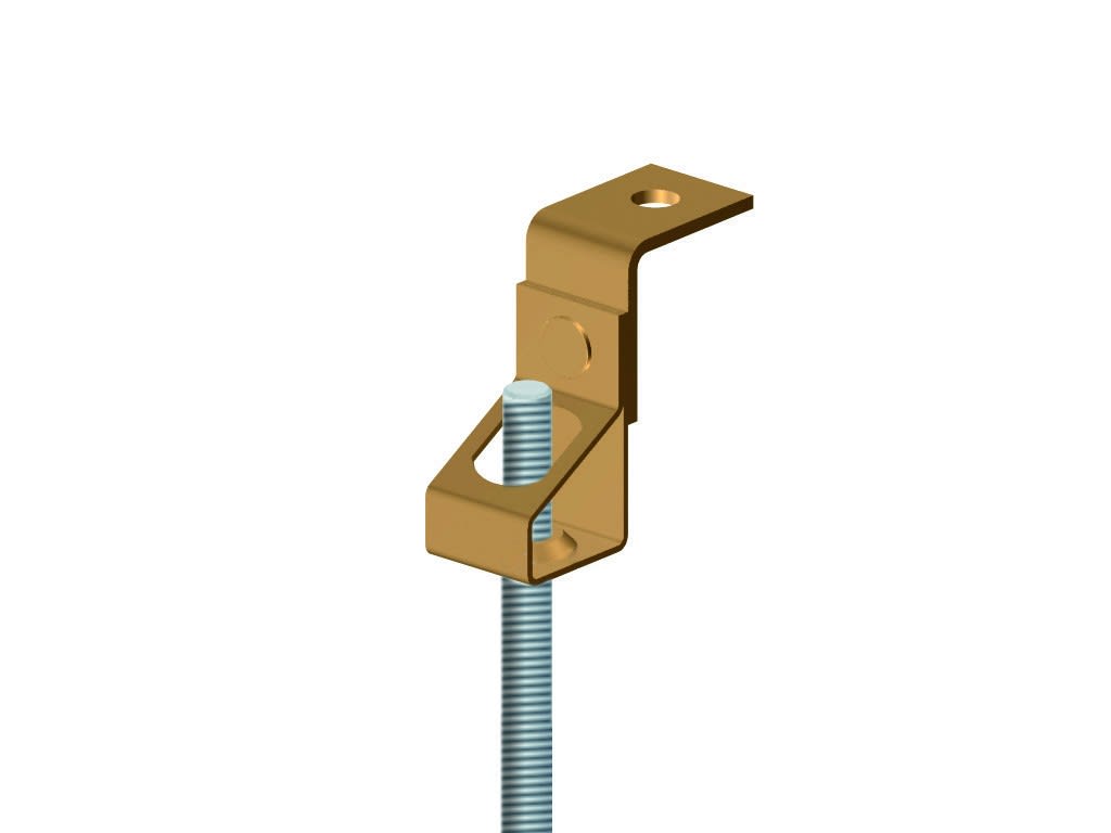 AGI Robur - Attache à visser avec perçage M6