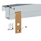 AGI Robur - Attache sur plat vertical 4-10mm, perçage 6mm.