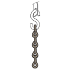 AGI Robur - Chaîne acier zingué double torsion, diamètre 1,6 mm, long. 25 m.