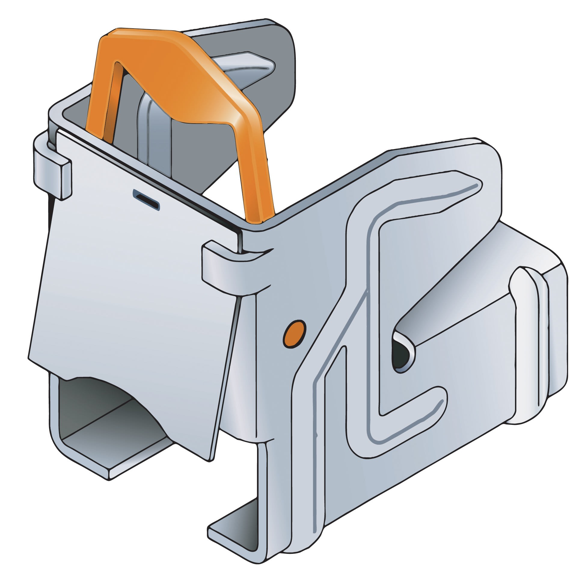 AGI Robur - Bride crampon pour rail blocage automatique, plat 10-19mm. 6 pièces