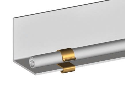 AGI Robur - Attache bord de tôle pour tube de 15-19 mm et pour plat de 8-12 mm. 100 Pièces