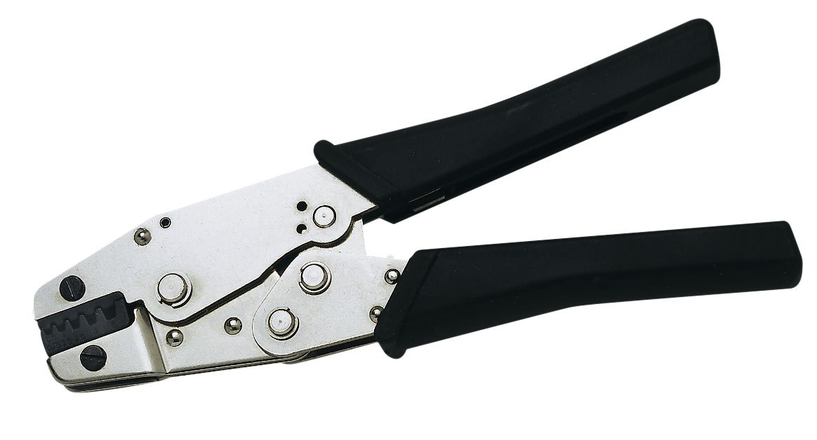 AGI Robur - Pince à sertir à cliquet pour embouts de câblage de 0,5 à 6,0 mm²