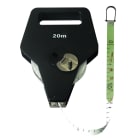 AGI Robur - Double décamètre fibre de verre largeur 16mm, boîtier ABS, manivelle métal