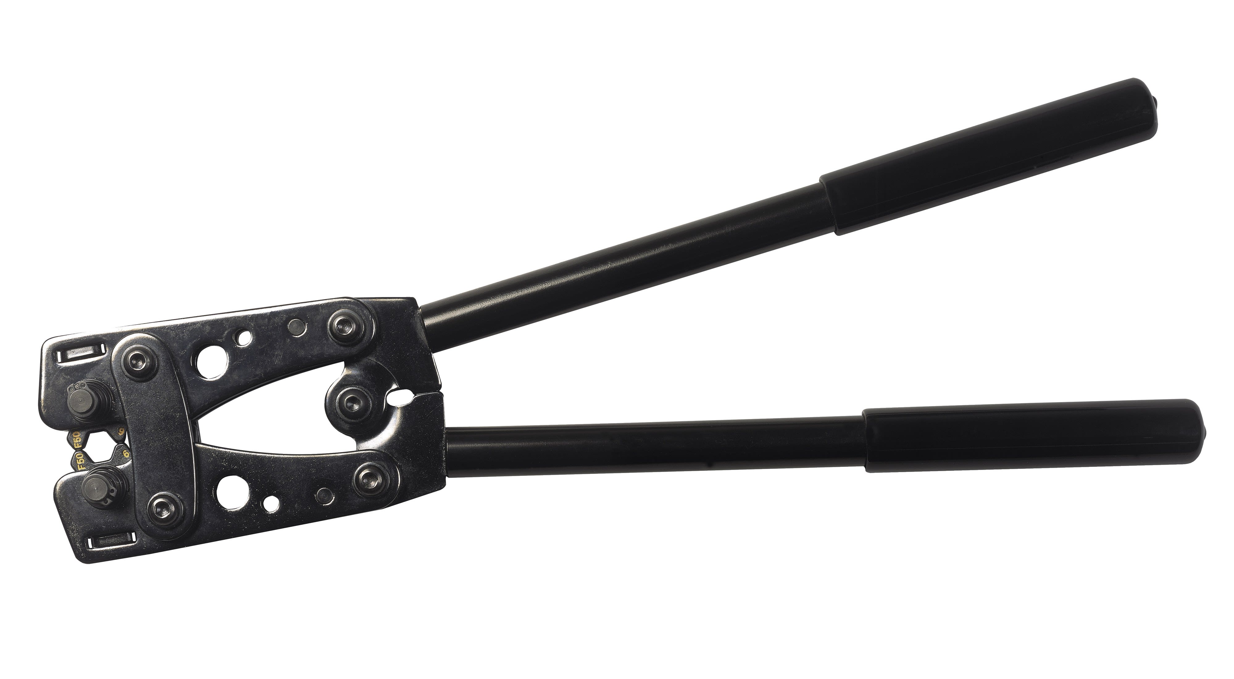 AGI Robur - Pince à sertir les cosses cuivre nues, à barillet capacité 6,0 à 50 mm²