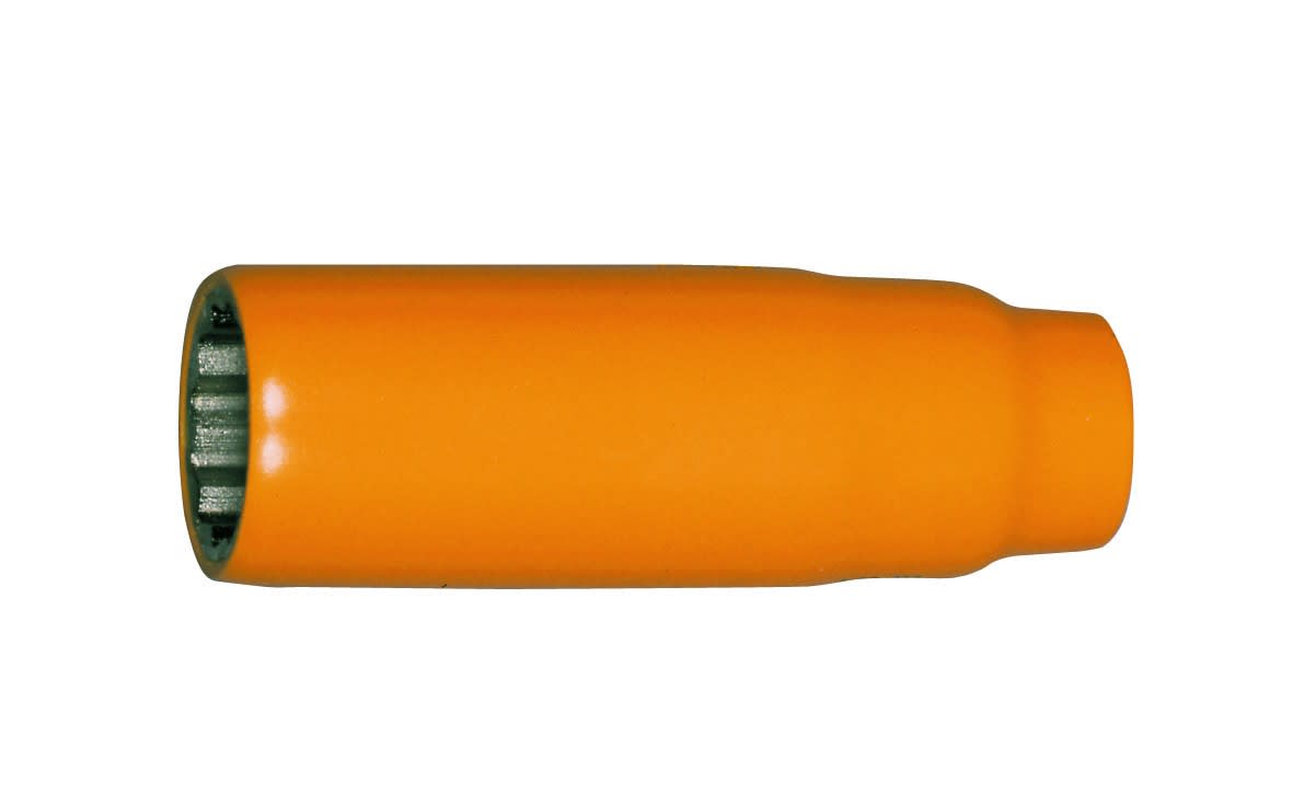 AGI Robur - Douille 12 pans femelle 3/8'' série longue, 17 mm