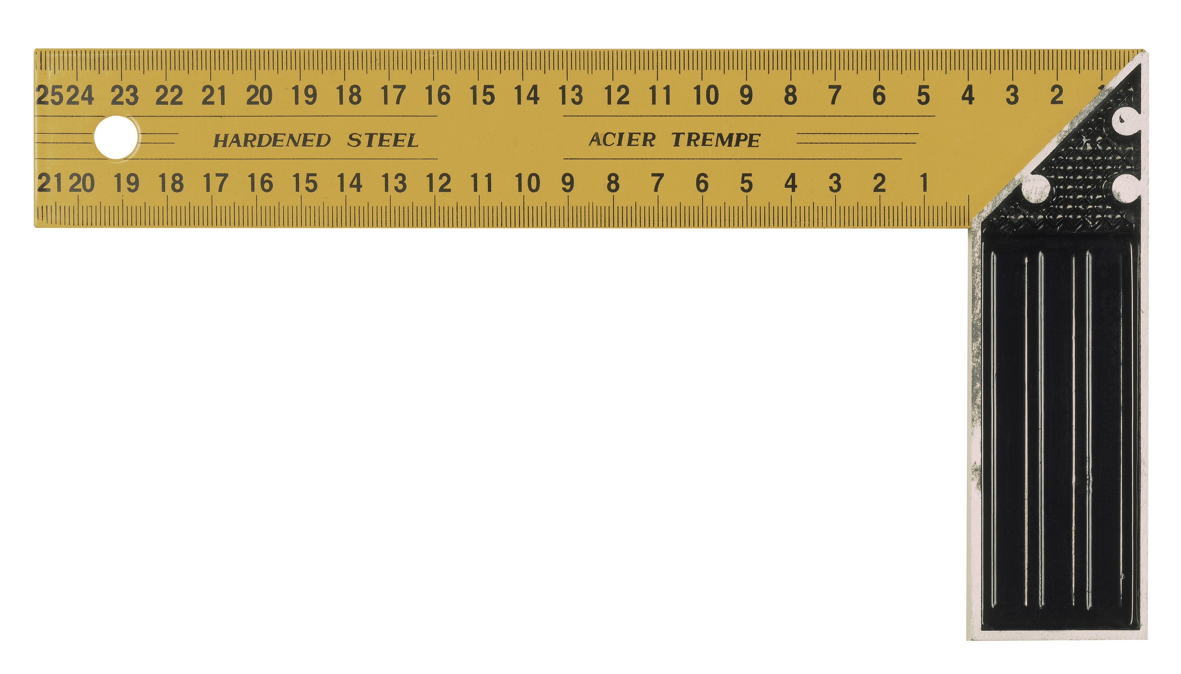 AGI Robur - Equerre 200 mm acier trempé laqué et profil aluminium