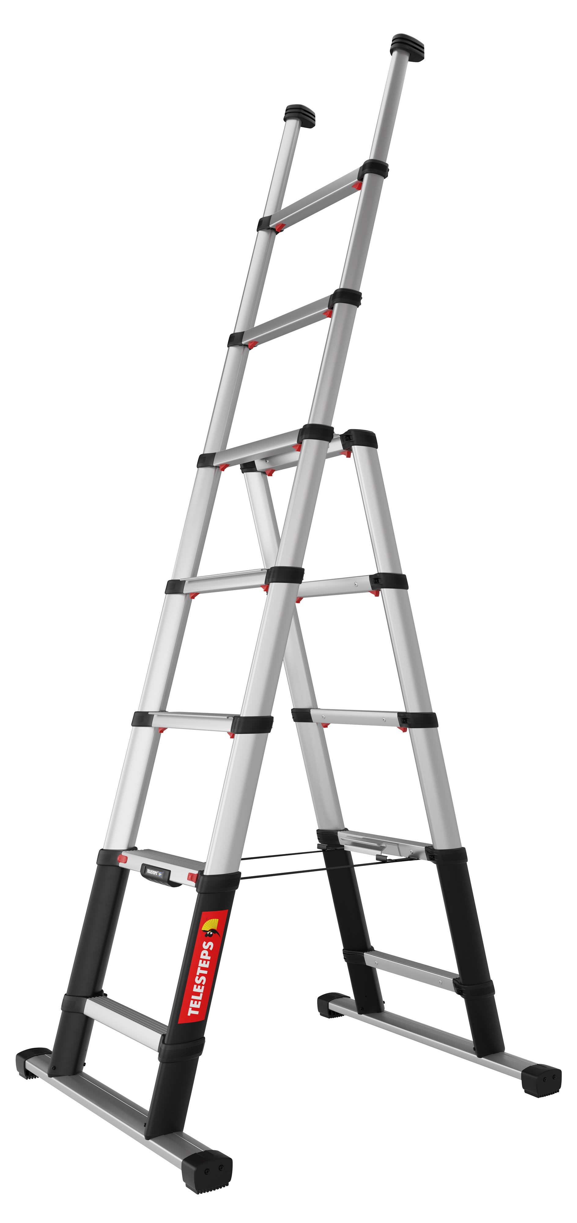 AGI Robur - Echelle télescopique combinée, 7+3 échelons. Fermée 0,79m, ouverte 3,80m