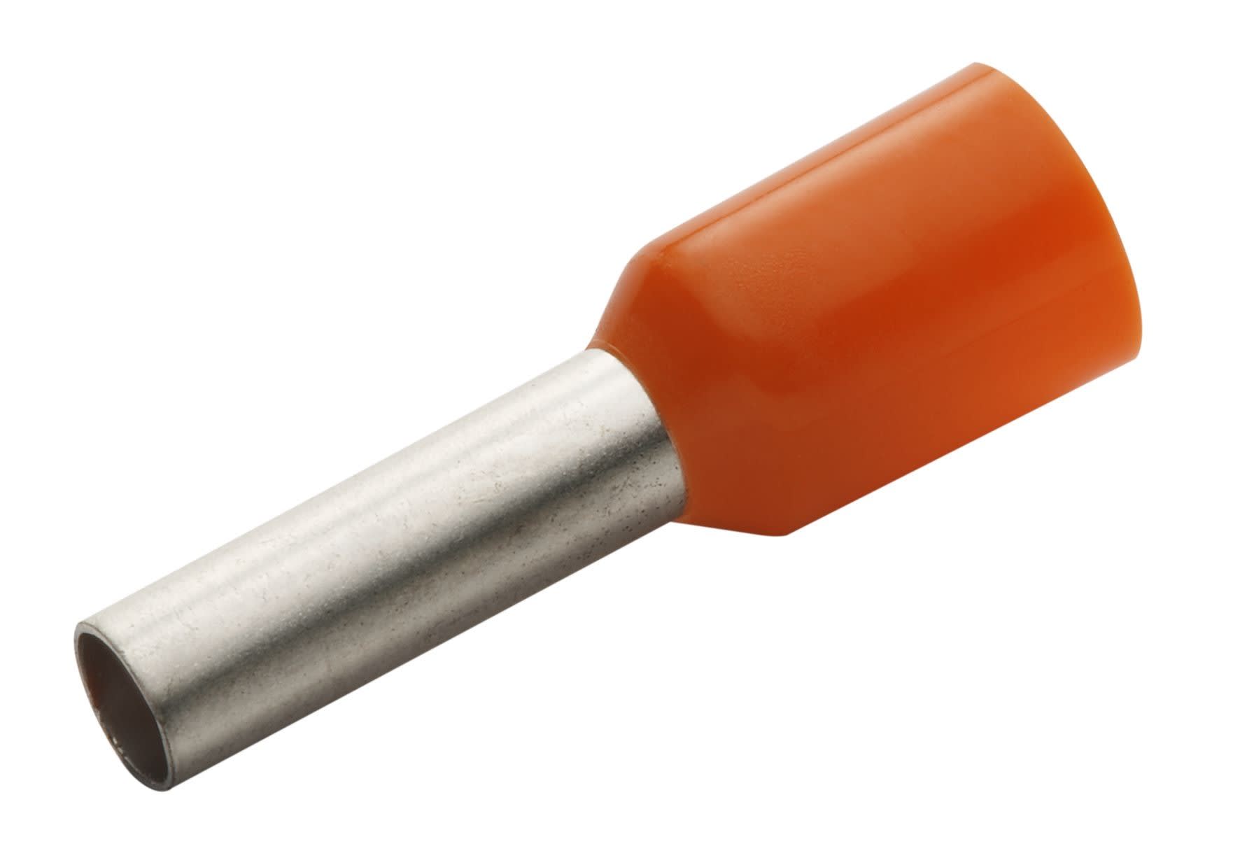 TradeForce - Embout de cablage simple orange 4mm2, sachet de 100 unités