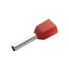 TradeForce - Embout de cablage double rouge 1,0mm2, sachet de 100 unités