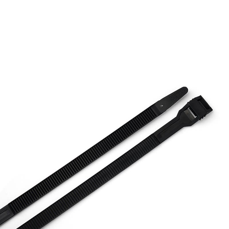 TradeForce - 100 colliers d'installation PA6.6 double verrouillage 180x8,6mm, int/ext,