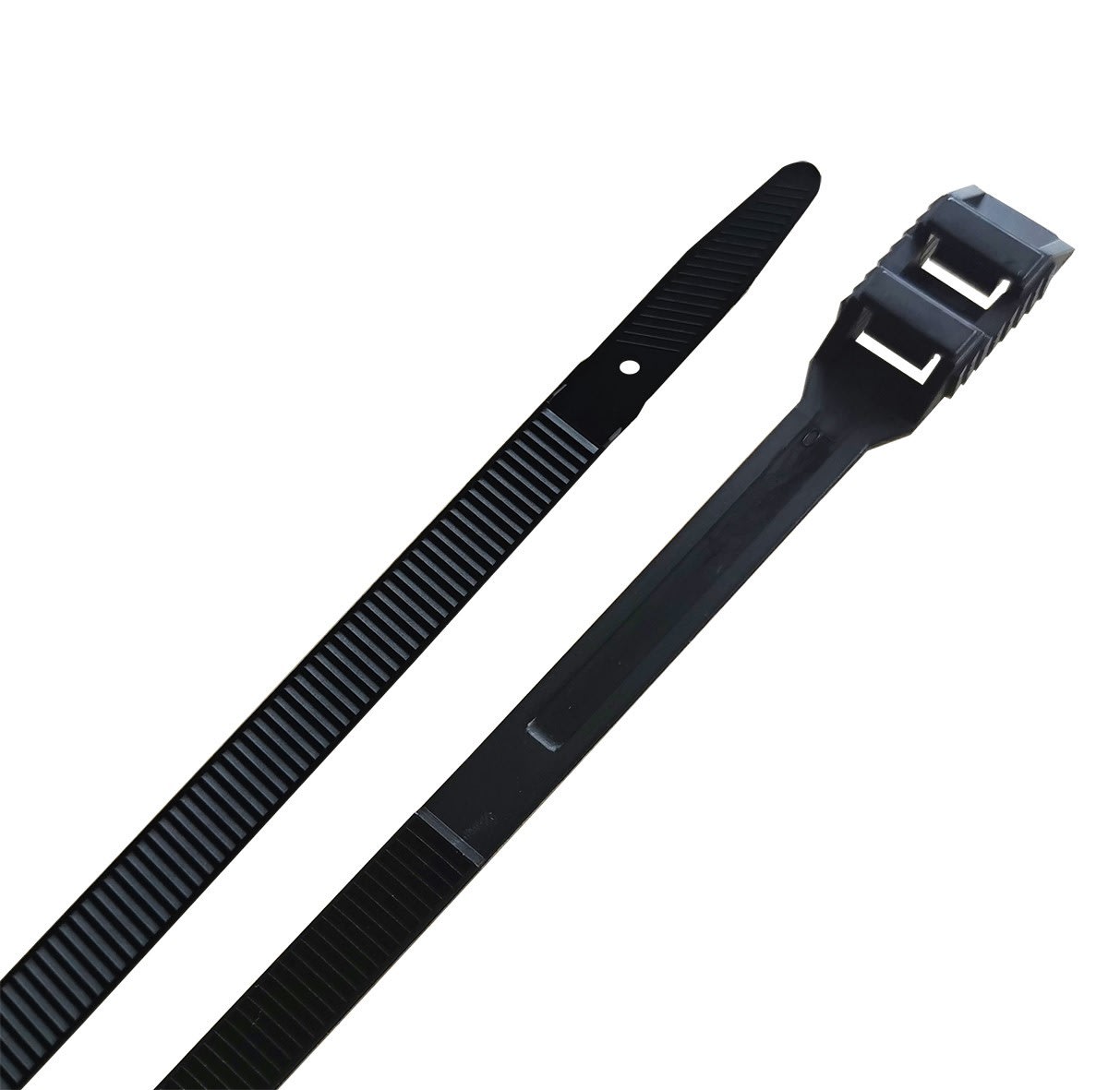 TradeForce - 100 colliers d'installation PA12 double verrouillage 260x9mm, int/ext,
