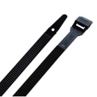 TradeForce - 100 colliers d'installation PA12 double verrouillage 180x9mm, int/ext,