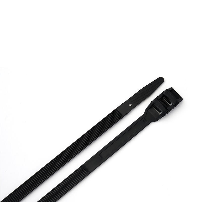 TradeForce - 100 colliers d'installation PA6.6double verrouillage 360x8,6mm, int/ext,