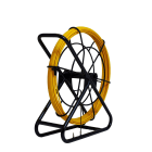 TradeForce - Aiguille Fibre de verre avec dérouleur 50m, Ø6mm, jaune