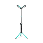 TradeForce - Lampadaire LED double tete, 5000lm, rechargeable, IP44