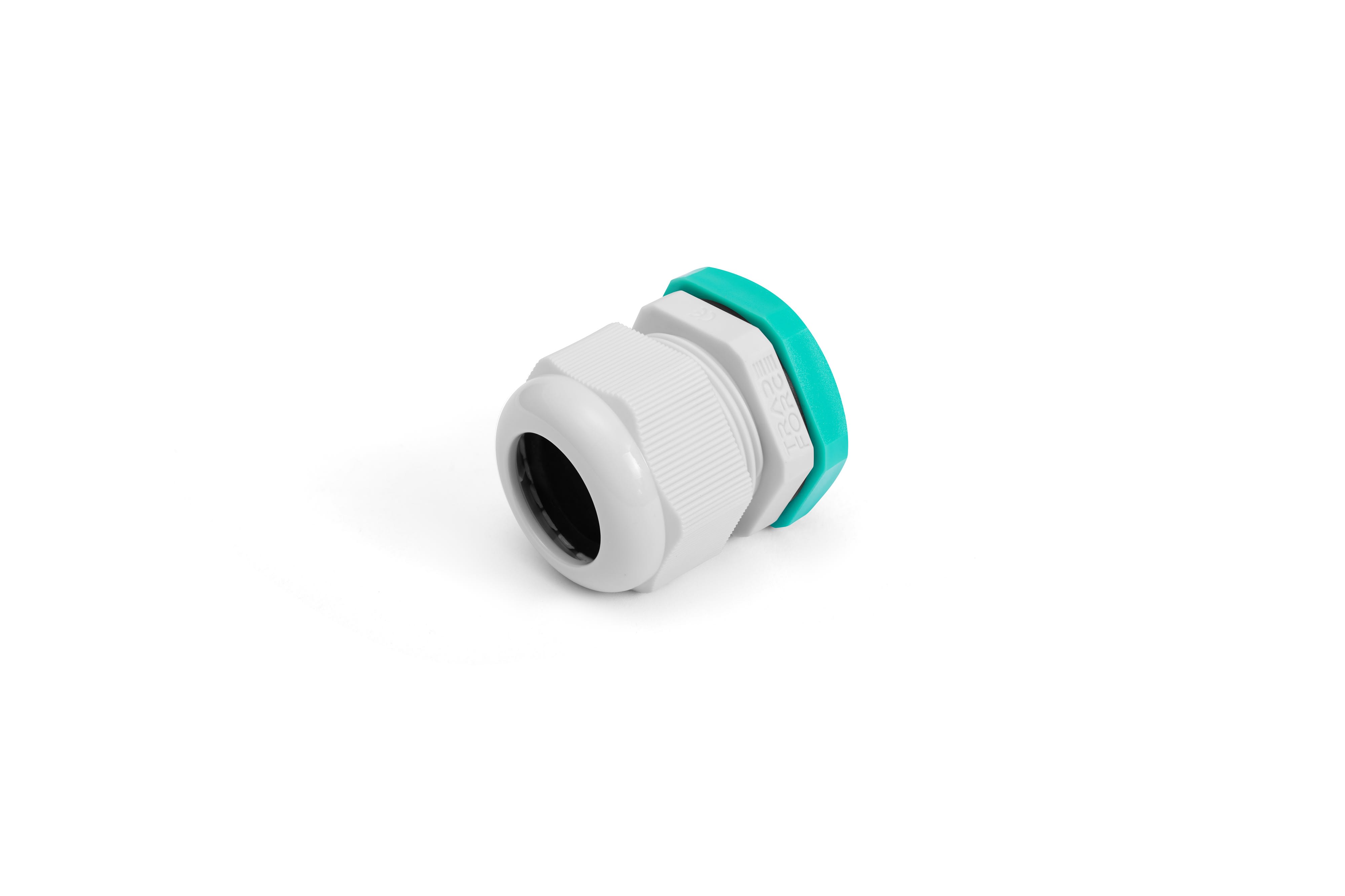 TradeForce - Presse etoupe + ecrou - PG21 - Polyamide gris - IP68