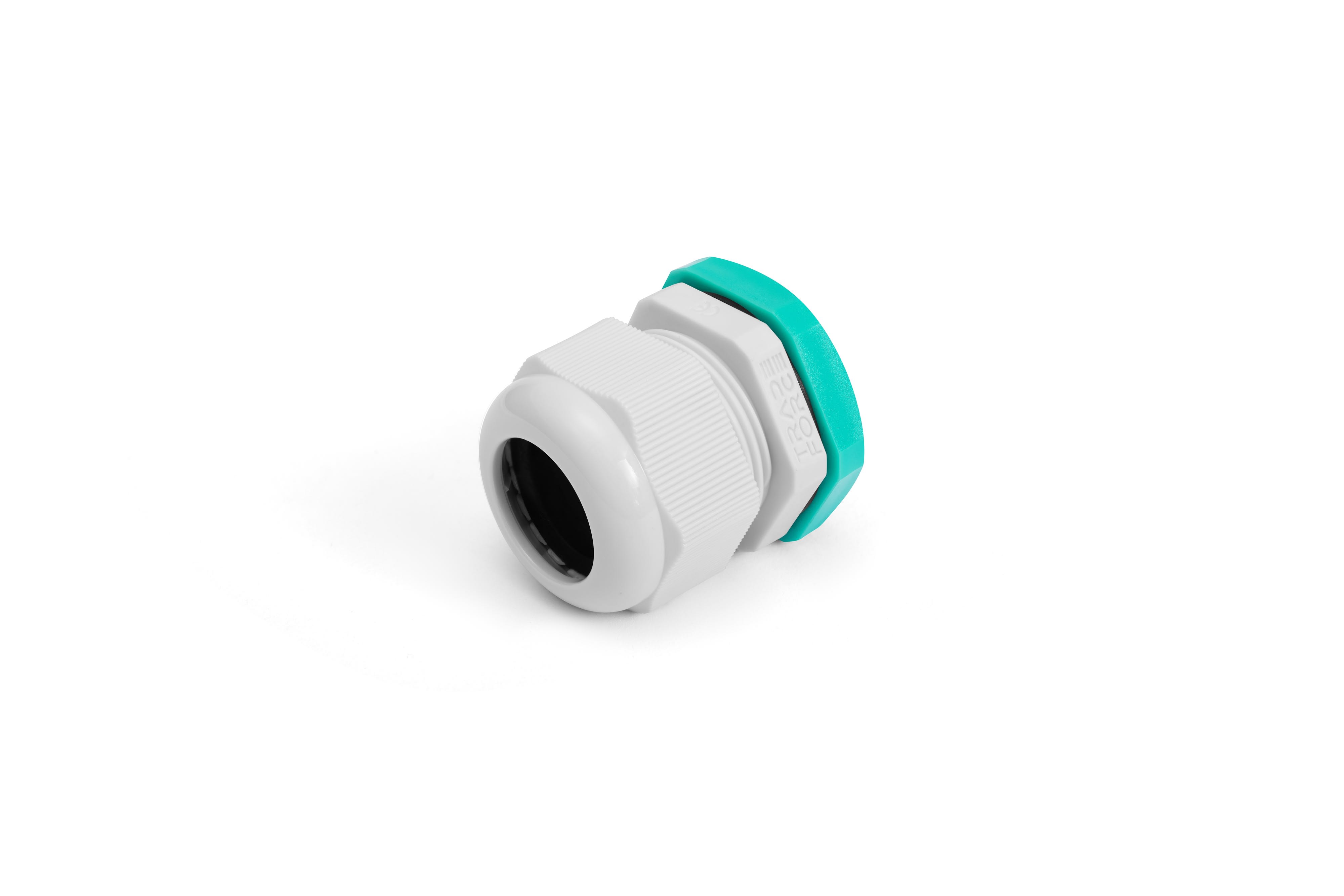 TradeForce - Presse etoupe + ecrou - PG29 - Polyamide gris - IP68