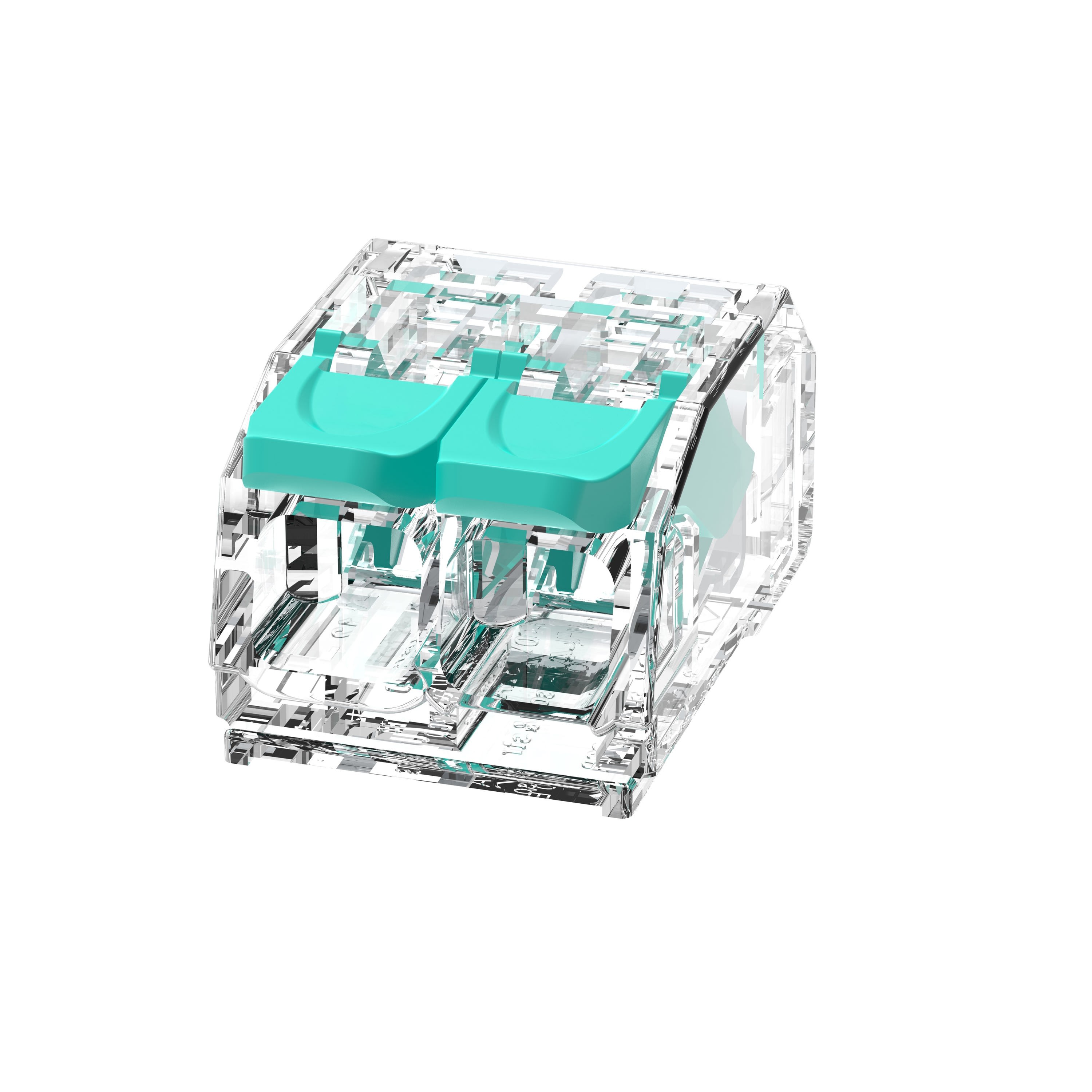 TradeForce - Conn. à levier TL02A, 2 entrées,sachet de 100 pièces sec. de fil : 0,2 à 4 mm²