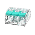 TradeForce - Conn. à levier TL03A, 3 entrées sachet de 50 pièces, sec. de fil : 0,2 à 4 mm²