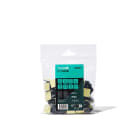 TradeForce - Base adhesive noire 20x20mm pour colliers de cablage largeur maximum 4,6mm
