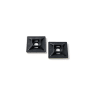 TradeForce - Base adhesive noire 28x28mm pour colliers de cablage largeur maximum 5,2mm