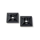 Tradeforce - Base adhesive noire 28x28mm pour colliers de cablage largeur maximum 5,2mm