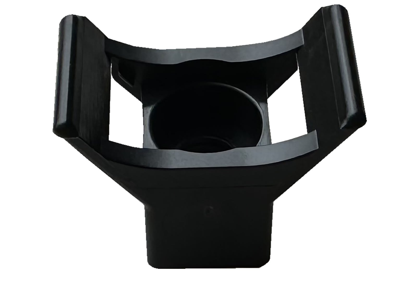 TradeForce - Embases à visser 23x13,6x17,5mm, noir, pour collier 9mm max, boîte de 100.