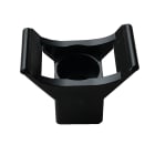 TradeForce - Embases à visser 23x13,6x17,5mm, noir, pour collier 9mm max, boîte de 100.