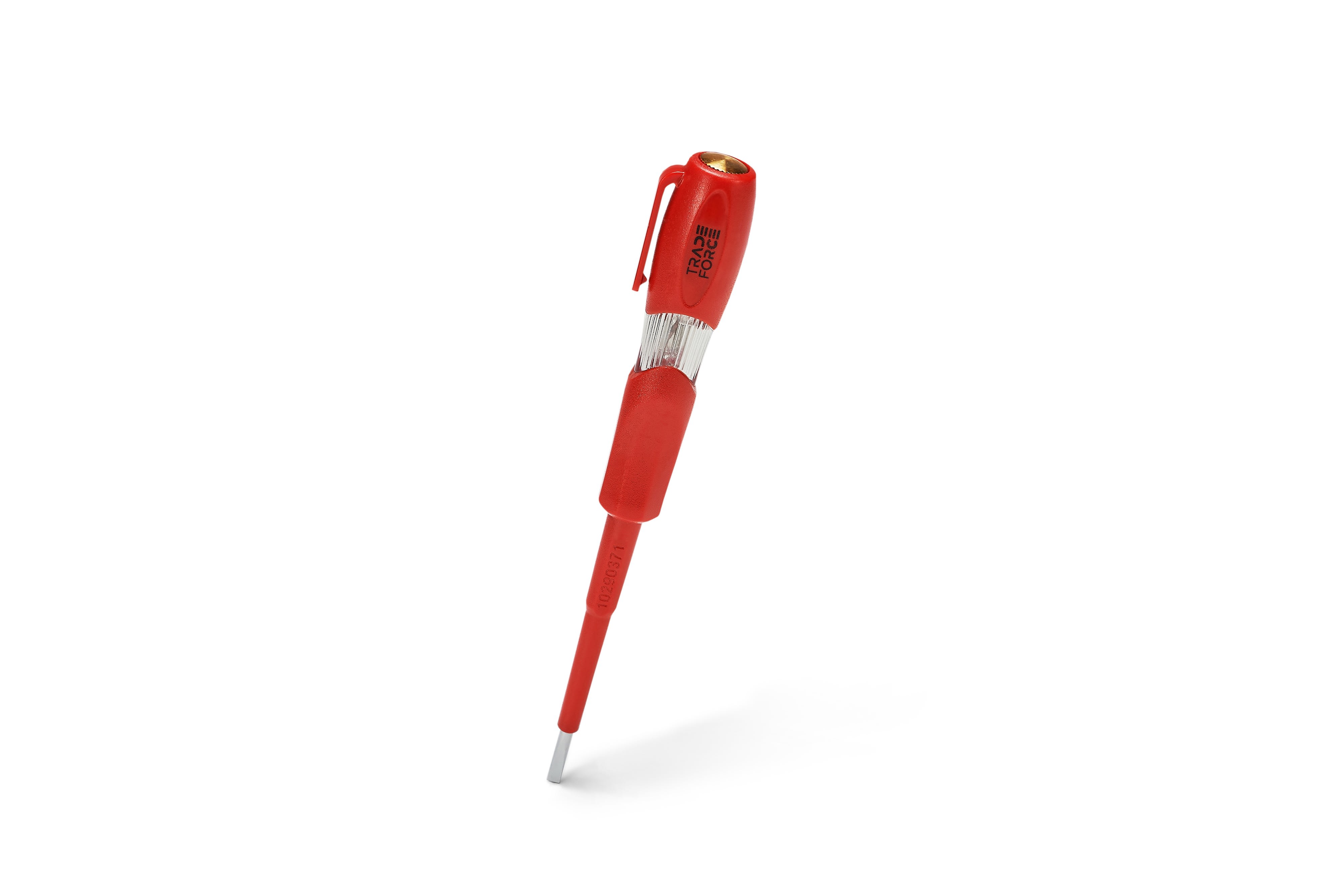 TradeForce - Tournevis plat testeur isole 3x70mm. Pour tensions AC 125-250V Conforme VDE 0680