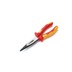 TradeForce - Pince a bec droit isolee 1000V Longueur 200mm. Manche bi-matiere.