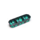 TradeForce - Boite d'appareillage etanche a l'air RE 2020 3 postes diam67-68 prof 40mm